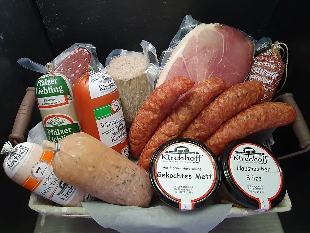 Pr&auml;sentkorb der Fleischerei Kirchhoff