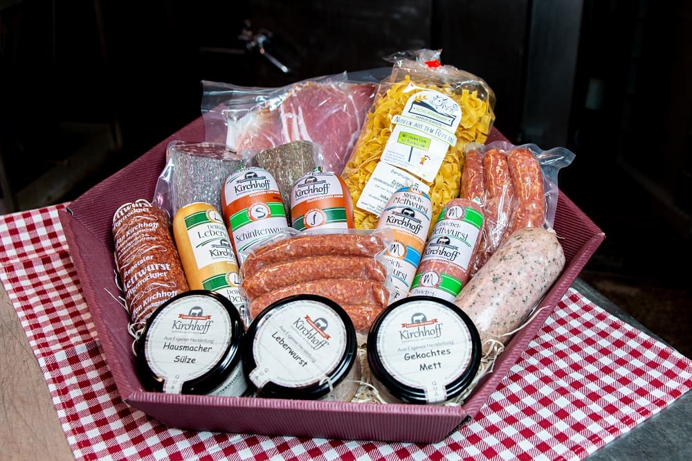 Pr&auml;sentkorb der Fleischerei Kirchhoff