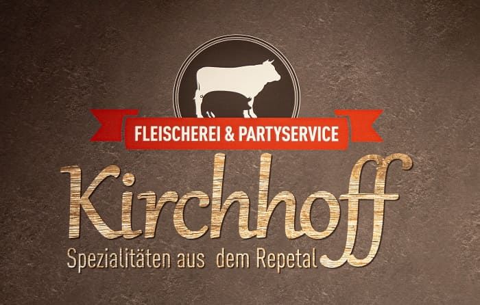 Kirchhoff-Logo auf Leinwand im Ladengeschäft